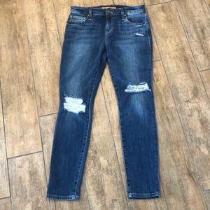 Joes Jean skinny ripped ankle fit jeans